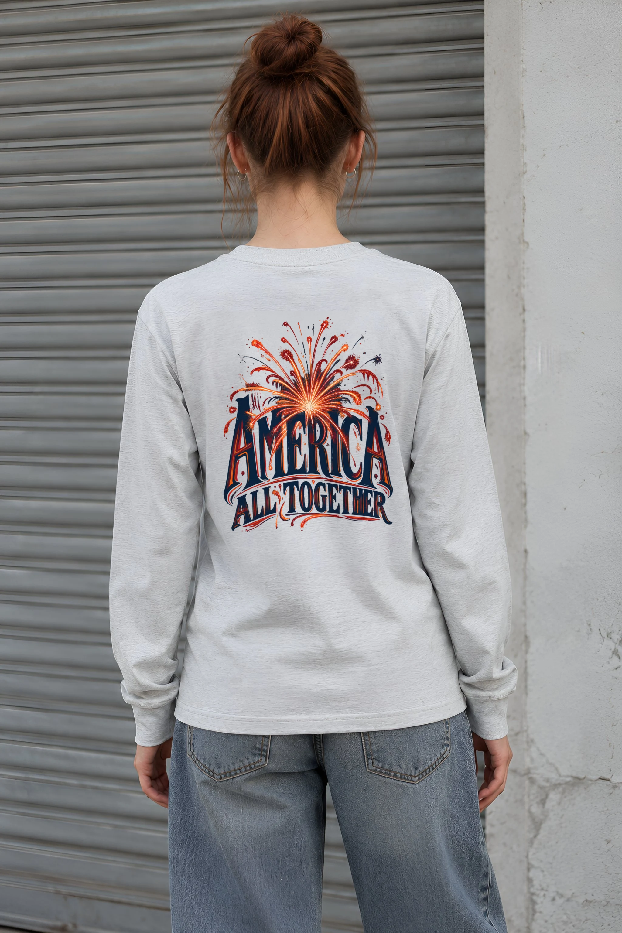 "America All Together" Unisex Longsleeve T-shirt