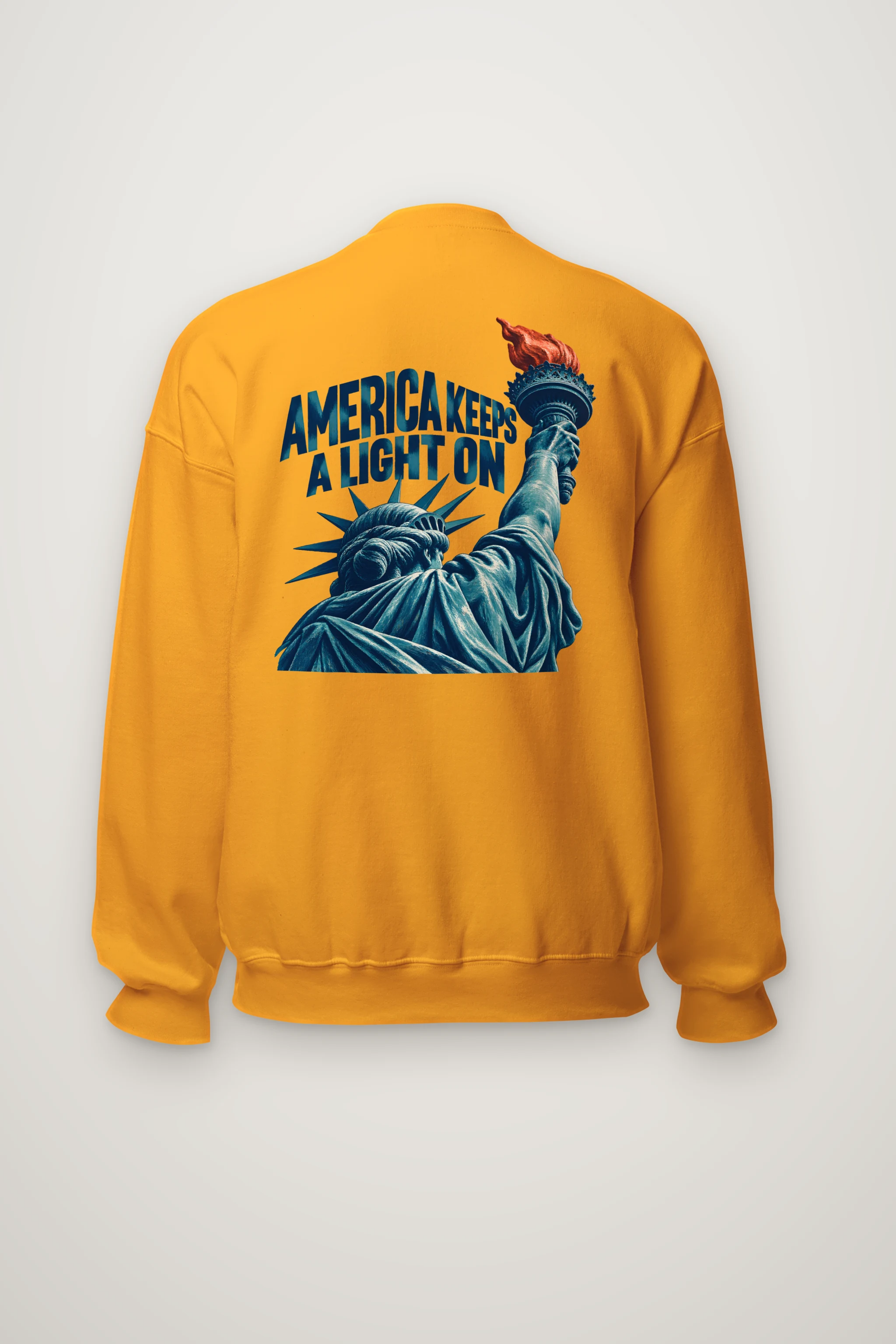 "America Keeps a Light On" Heavy Blend Unisex Crewneck Sweatshirt