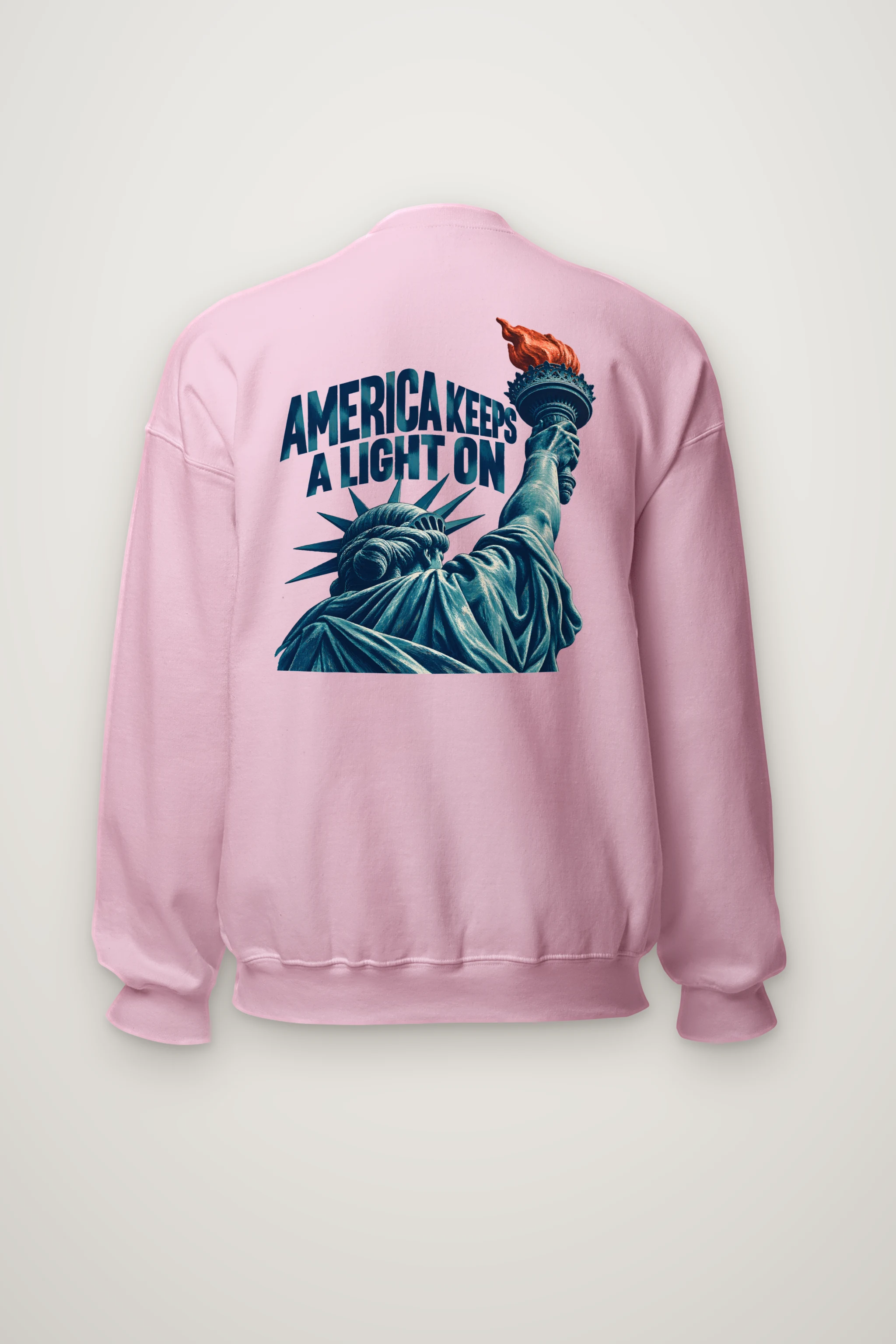 "America Keeps a Light On" Heavy Blend Unisex Crewneck Sweatshirt