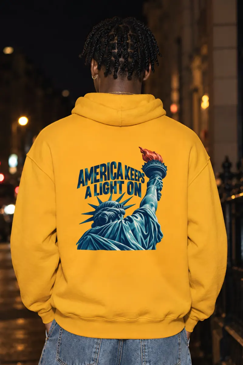 "America Keeps a Light On" Heavy Blend Unisex Pullover Hoodie