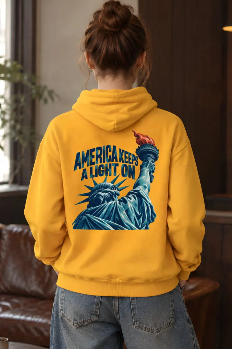 “America Keeps a Light On” Heavy Blend Unisex Pullover Hoodie