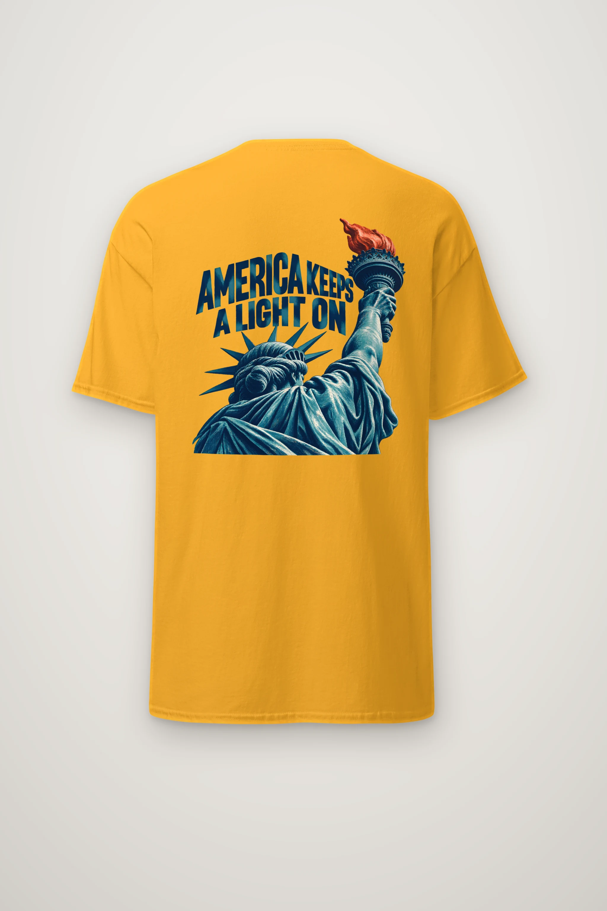 "America Keeps a Light On" Heavyweight Unisex Crewneck T-shirt