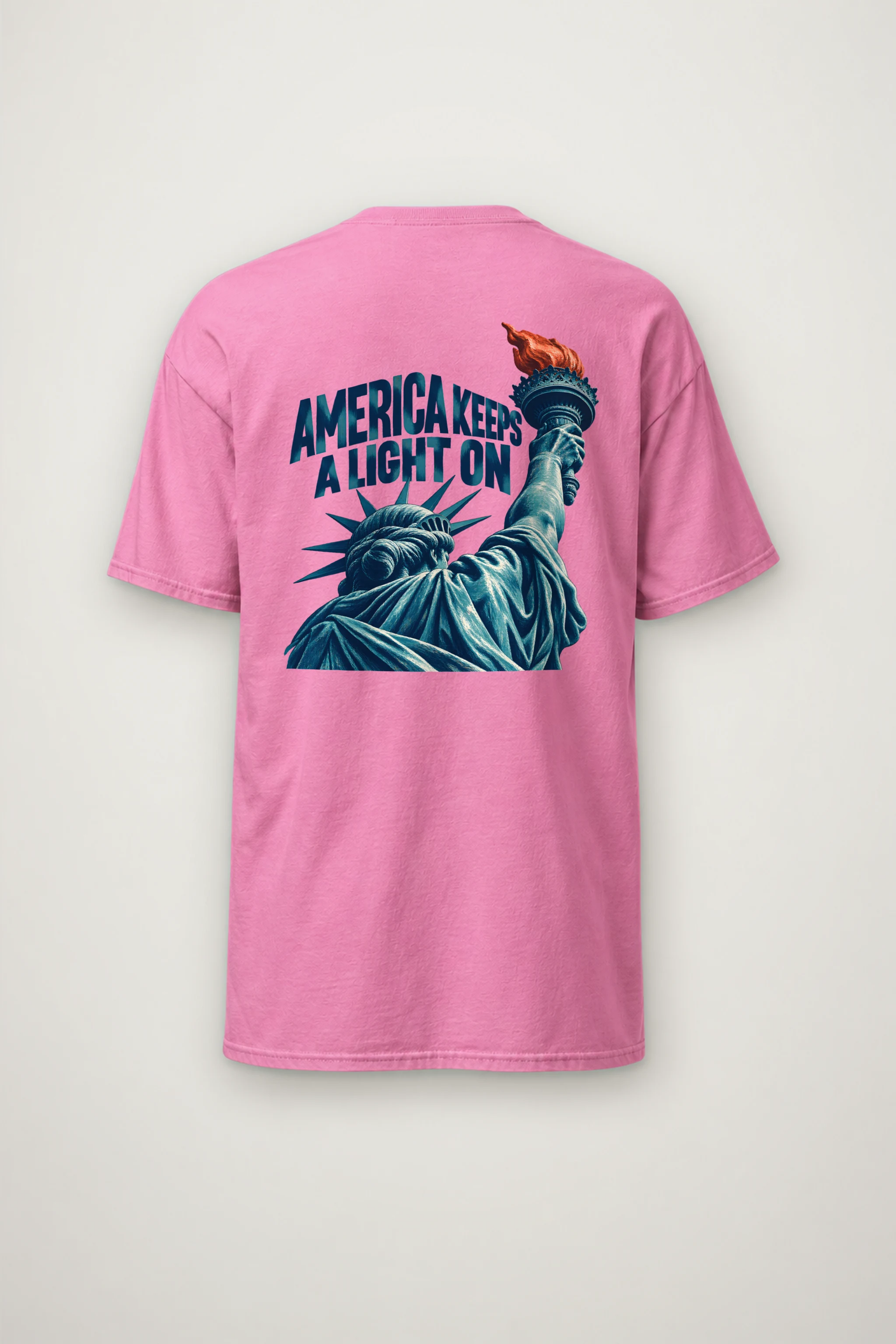 "America Keeps a Light On" Heavyweight Unisex Crewneck T-shirt
