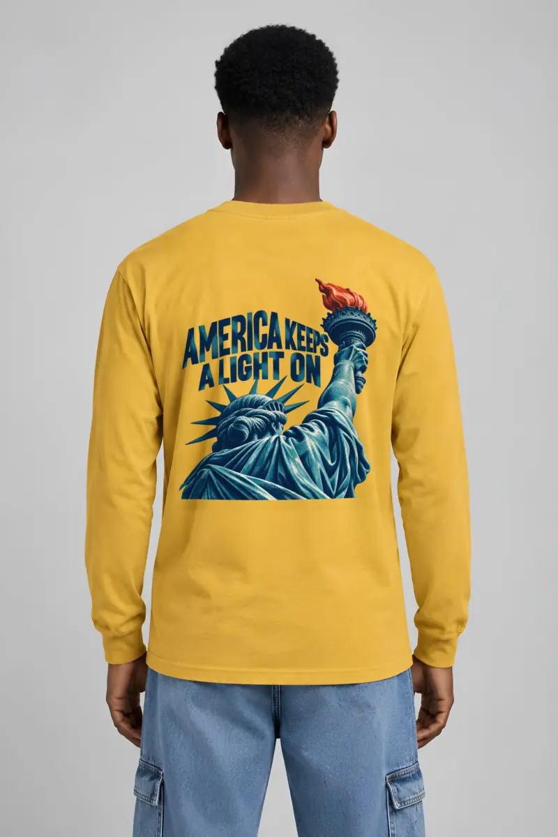 "America Keeps a Light On" Unisex Longsleeve T-shirt