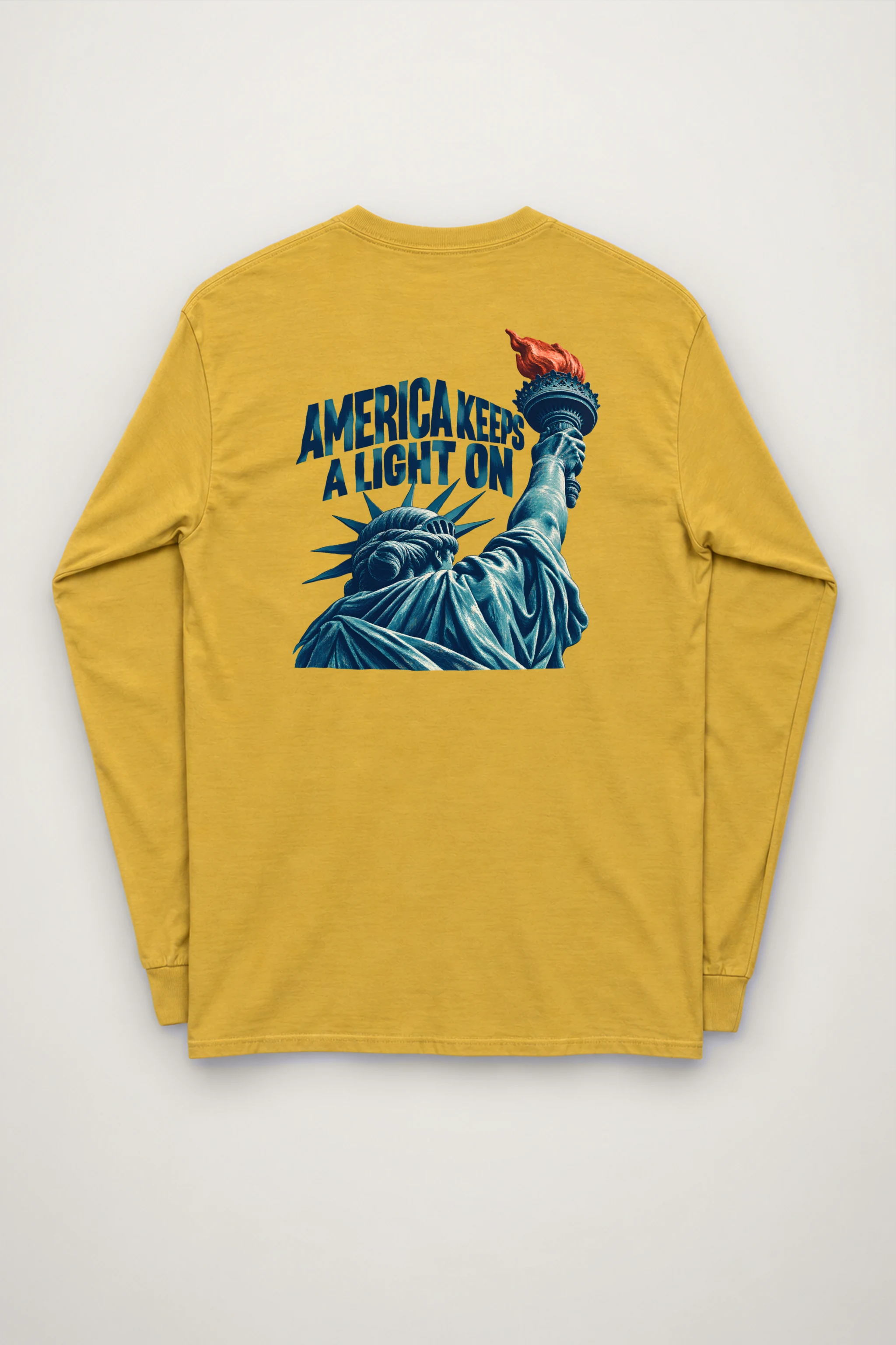 "America Keeps a Light On" Unisex Longsleeve T-shirt