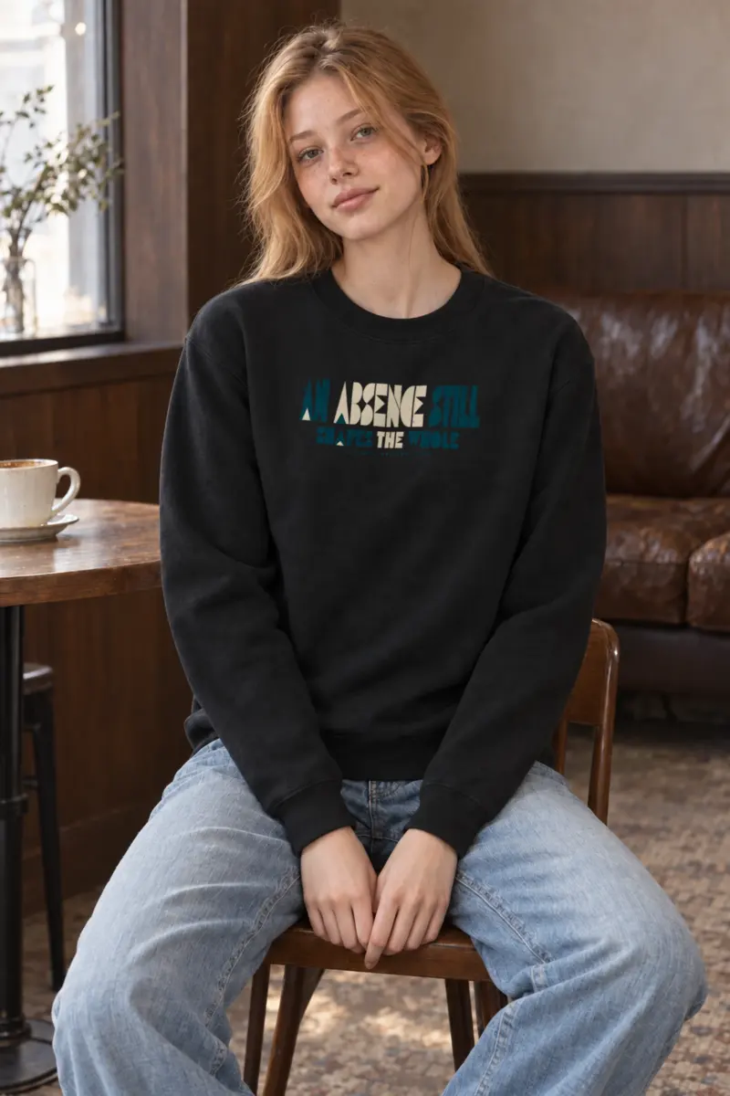 "An Absence Still Shapes The Whole" Heavy Blend Unisex Crewneck Sweatshirt