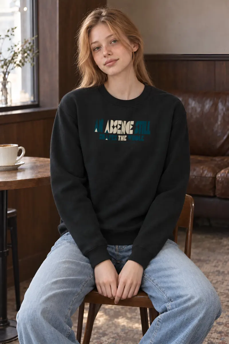 "An Absence Still Shapes The Whole" Heavy Blend Unisex Crewneck Sweatshirt