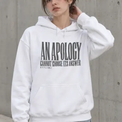 "An Apology Cannot Choose Its Answer" Heavy Blend Unisex Pullover Hoodie