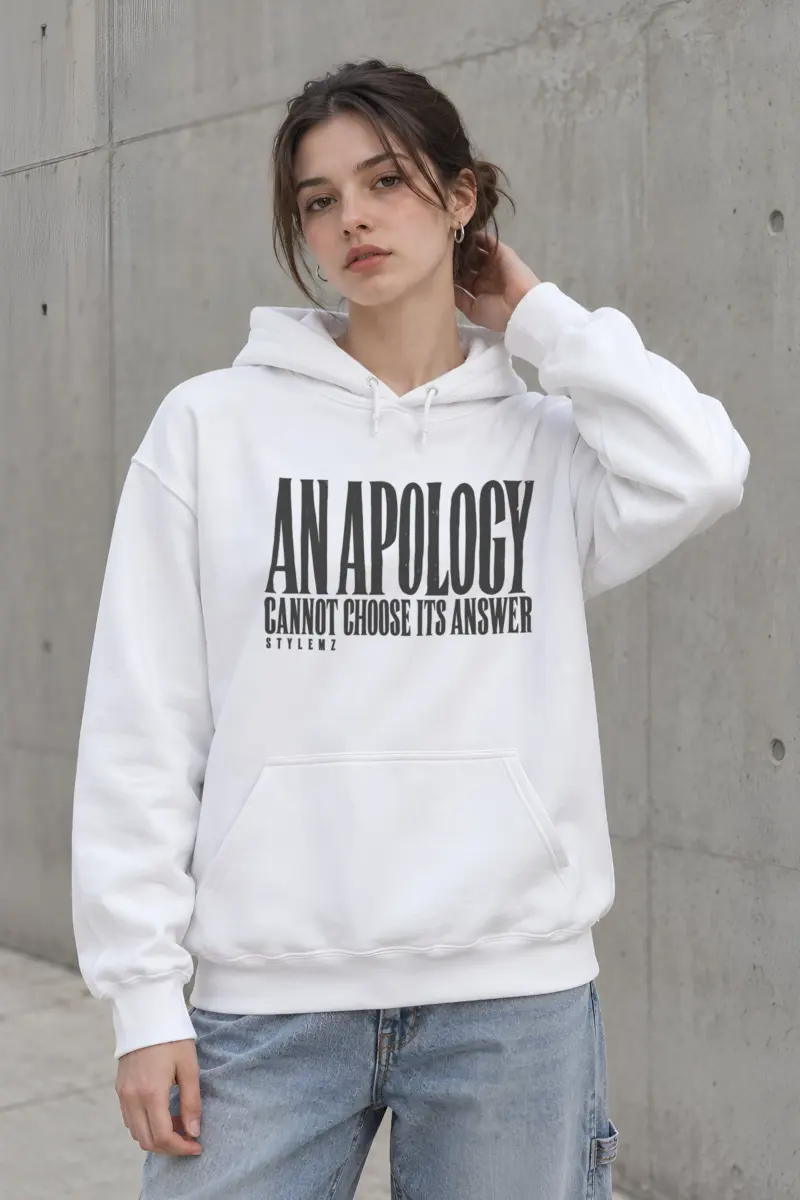 "An Apology Cannot Choose Its Answer" Heavy Blend Unisex Pullover Hoodie