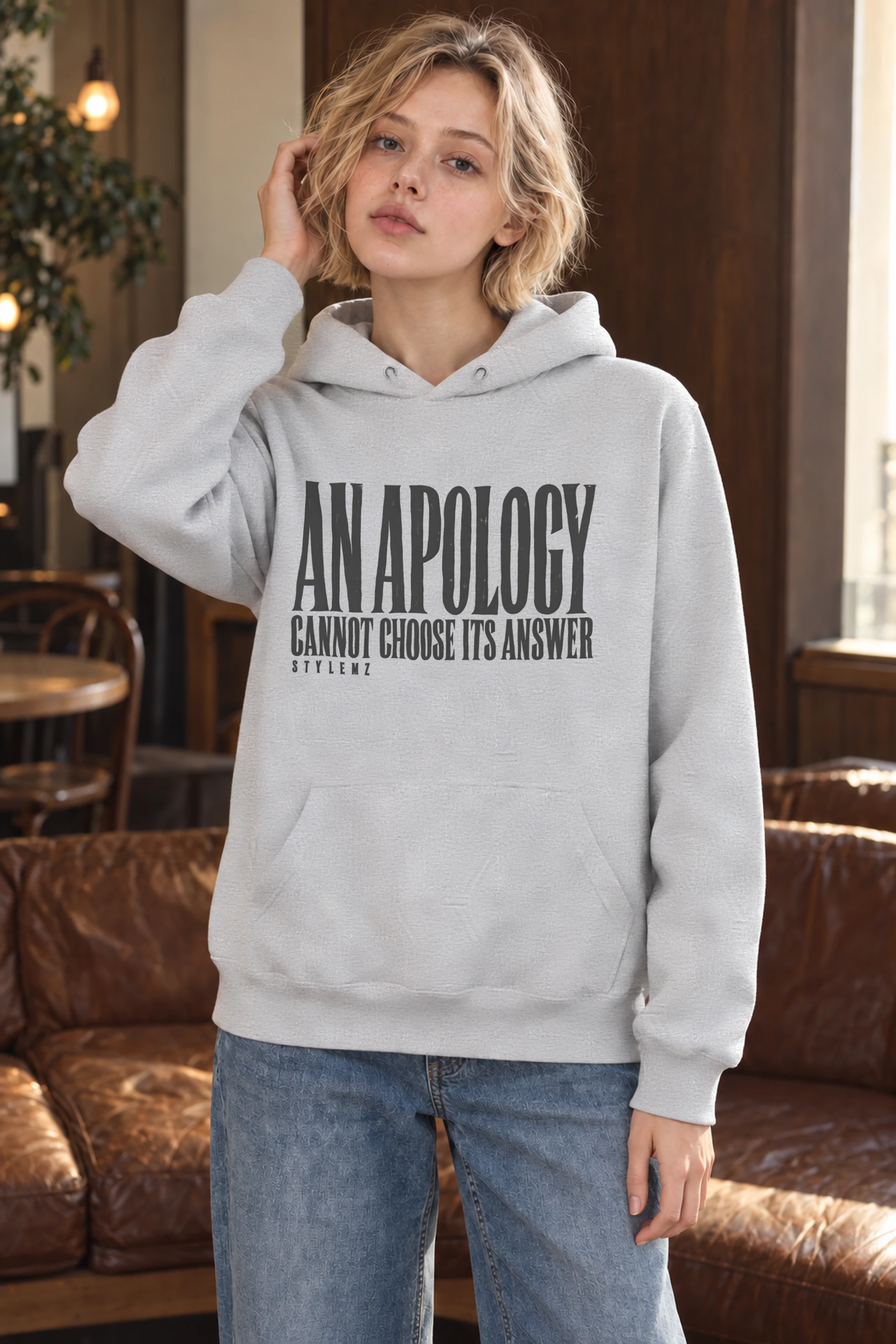 "An Apology Cannot Choose Its Answer" Heavy Blend Unisex Pullover Hoodie