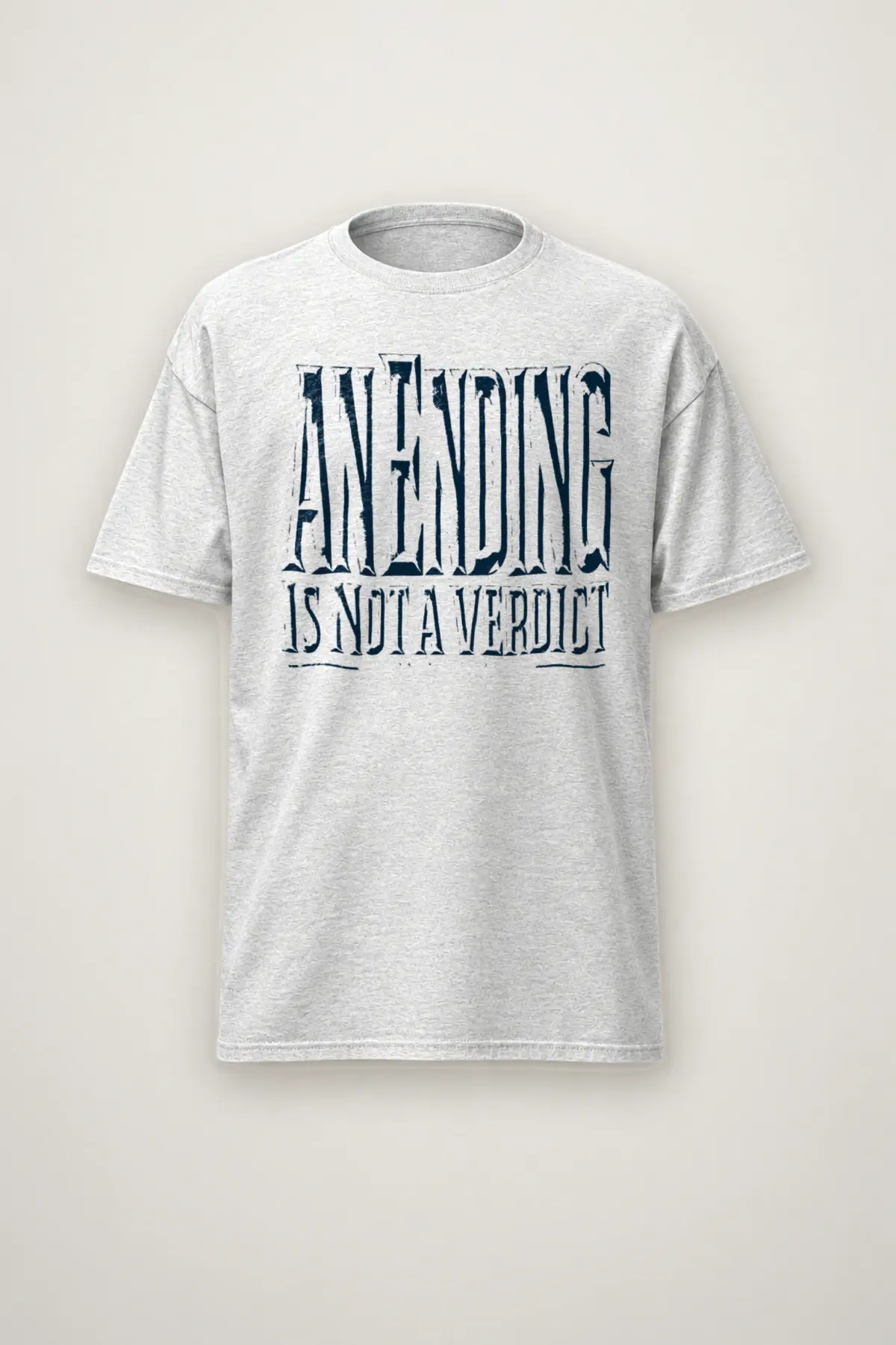 "An Ending Is Not a Verdict" Heavyweight Unisex Crewneck T-shirt