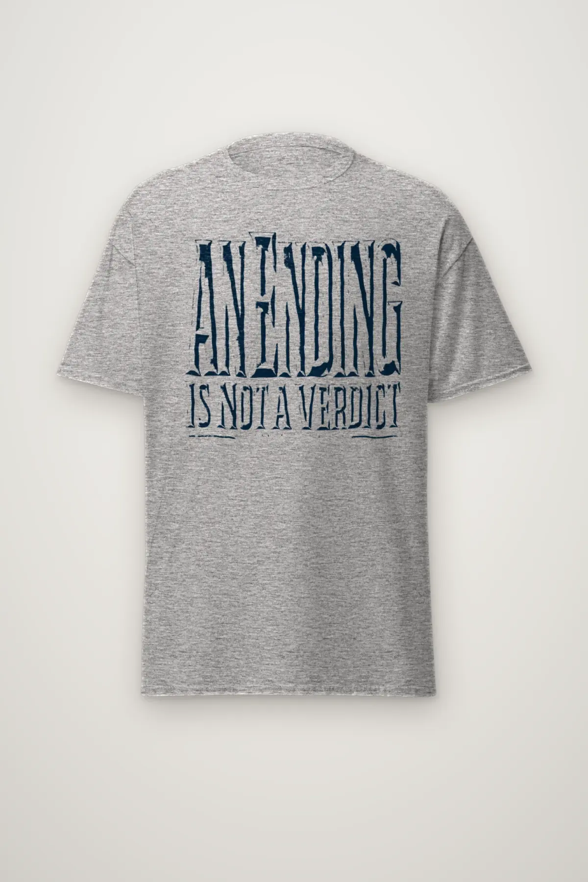 "An Ending Is Not a Verdict" Heavyweight Unisex Crewneck T-shirt