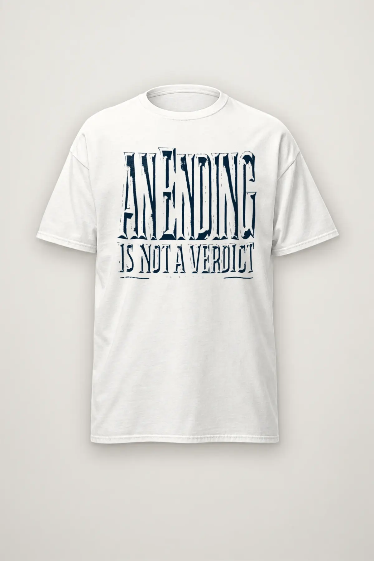 "An Ending Is Not a Verdict" Heavyweight Unisex Crewneck T-shirt