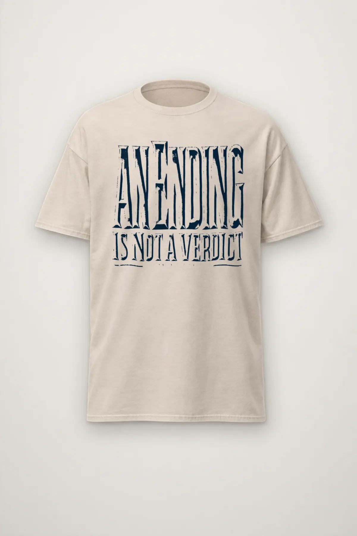 "An Ending Is Not a Verdict" Heavyweight Unisex Crewneck T-shirt