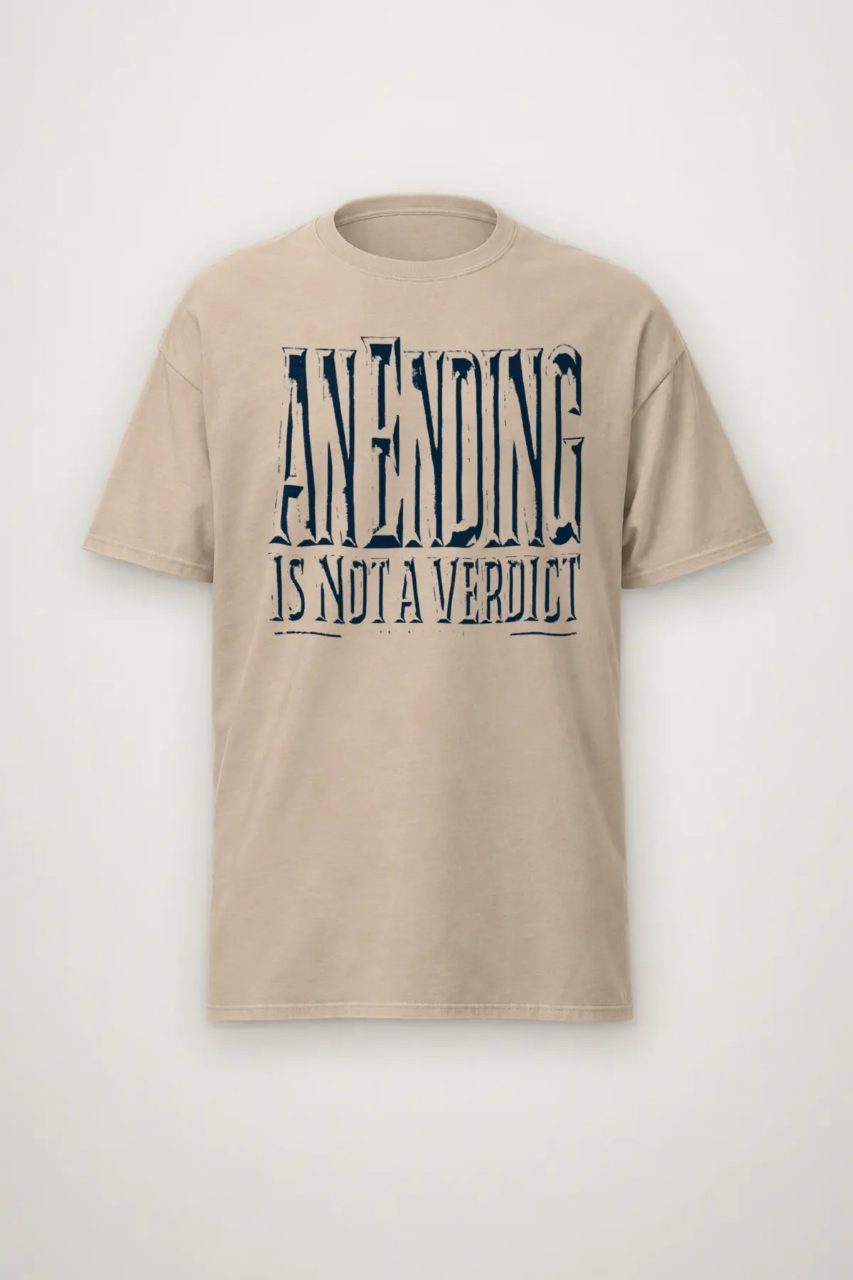 "An Ending Is Not a Verdict" Heavyweight Unisex Crewneck T-shirt