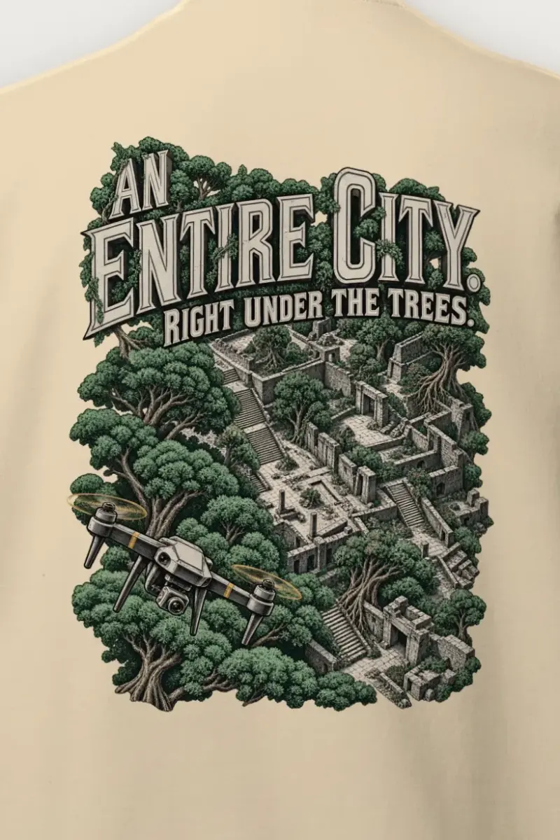 "An Entire City" Heavy Blend Unisex Crewneck Sweatshirt - the graphic up close