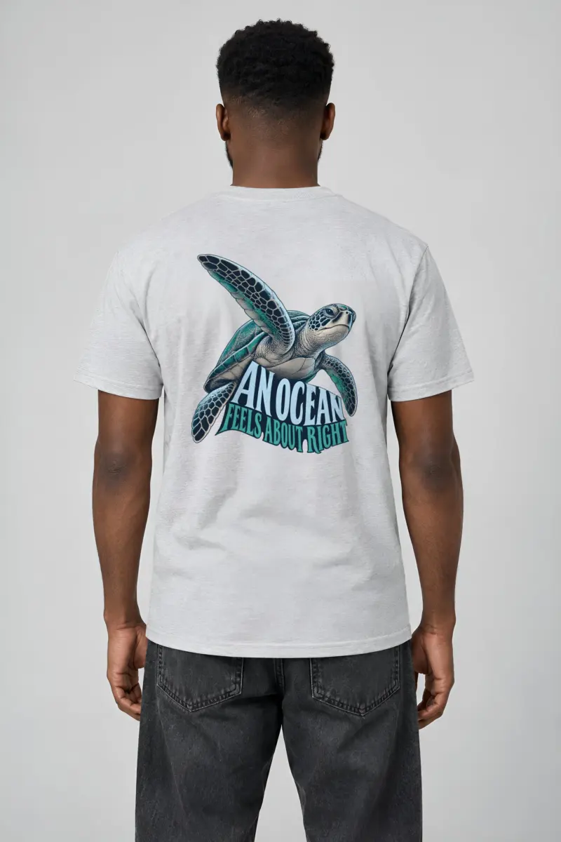 “An Ocean Feels About Right” Heavyweight Unisex Crewneck T-shirt