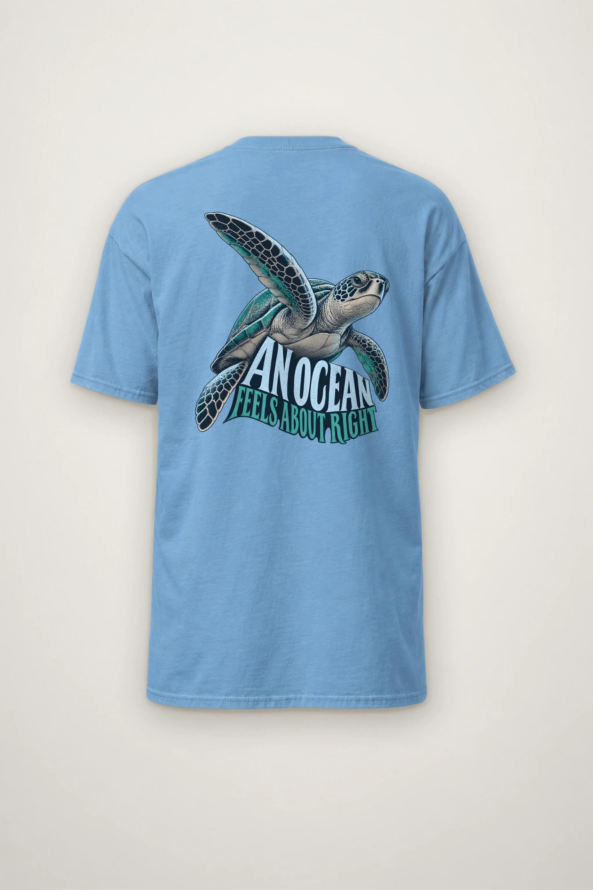 "An Ocean Feels About Right" Heavyweight Unisex Crewneck T-shirt