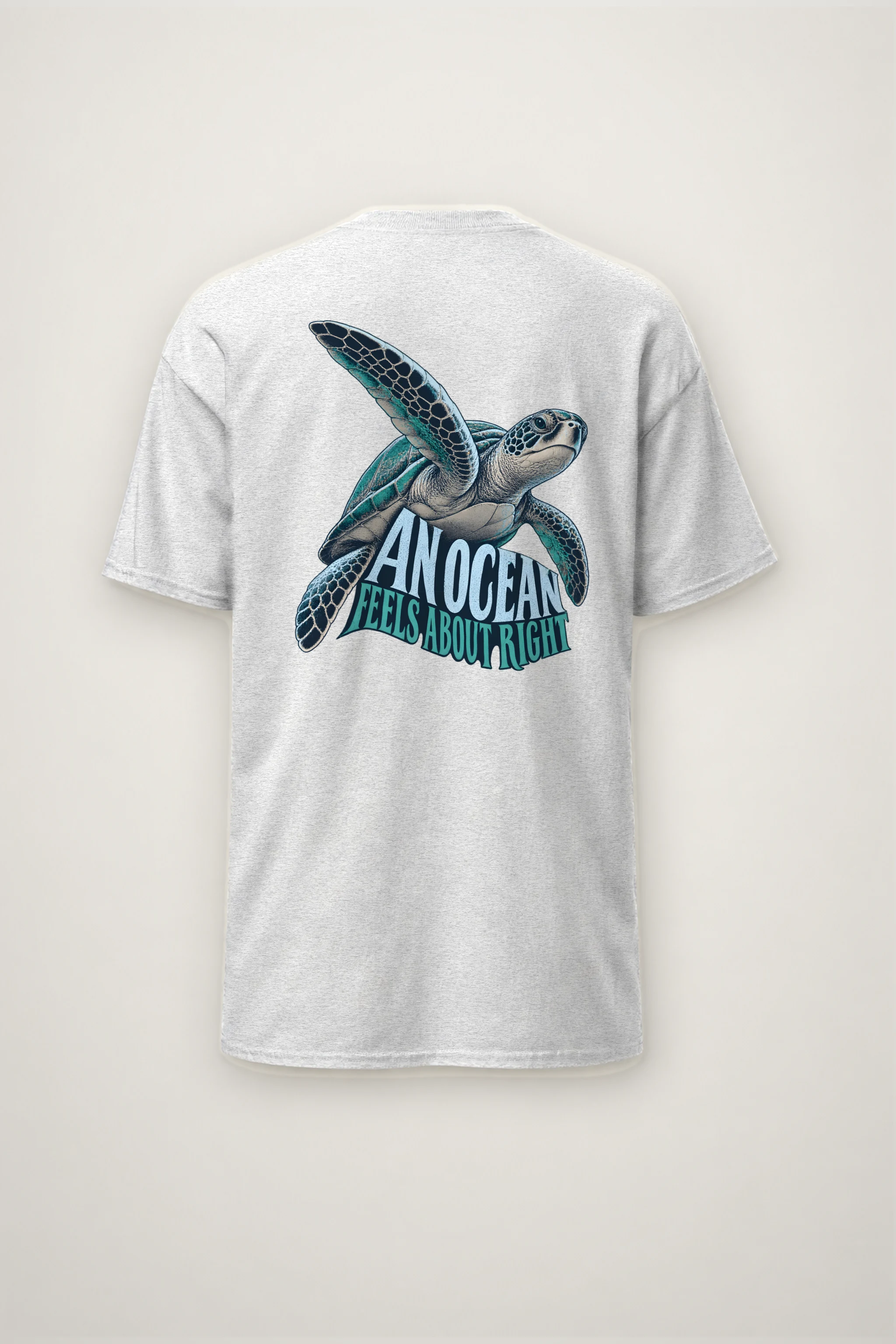 "An Ocean Feels About Right" Heavyweight Unisex Crewneck T-shirt