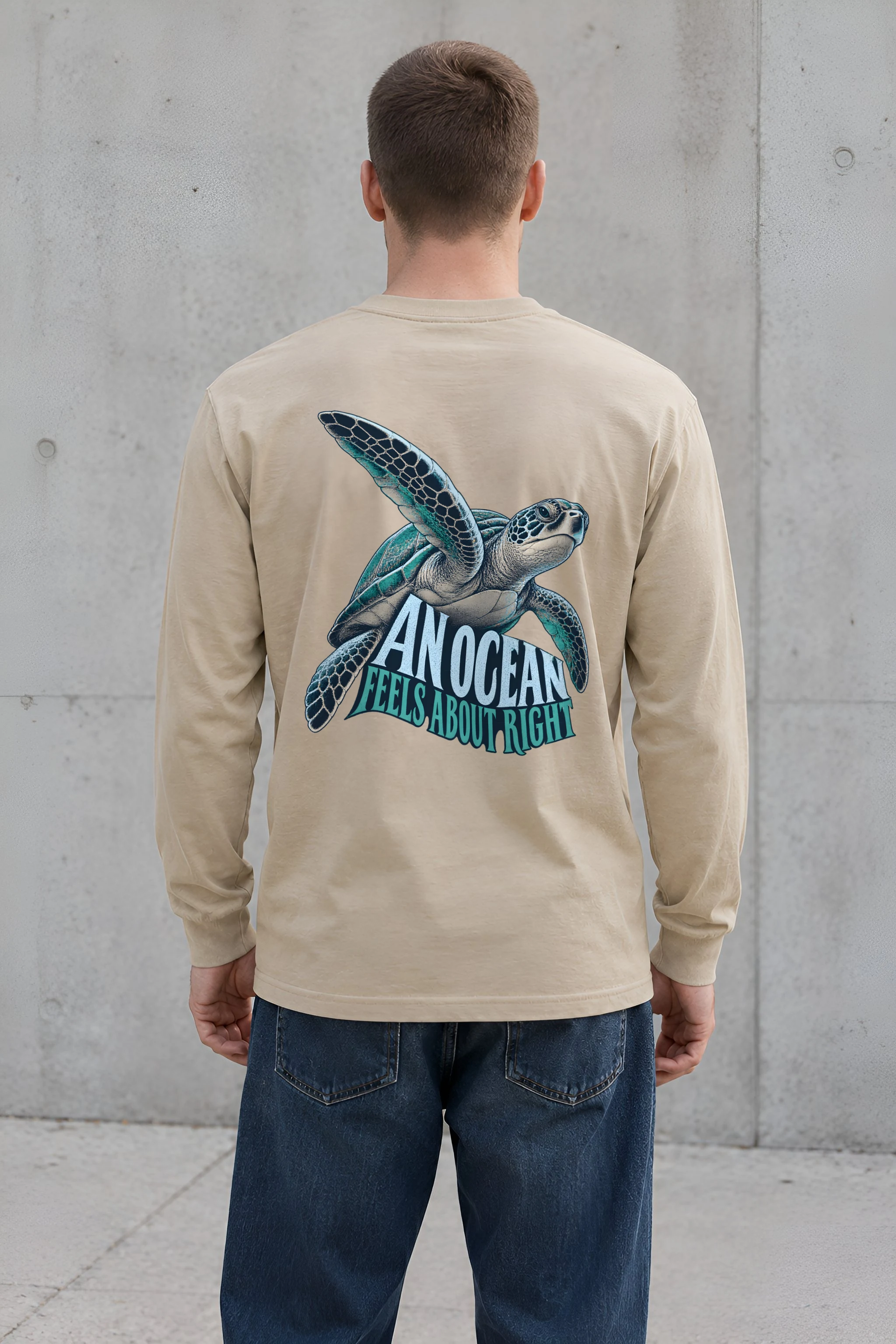 "An Ocean Feels About Right" Unisex Longsleeve T-shirt