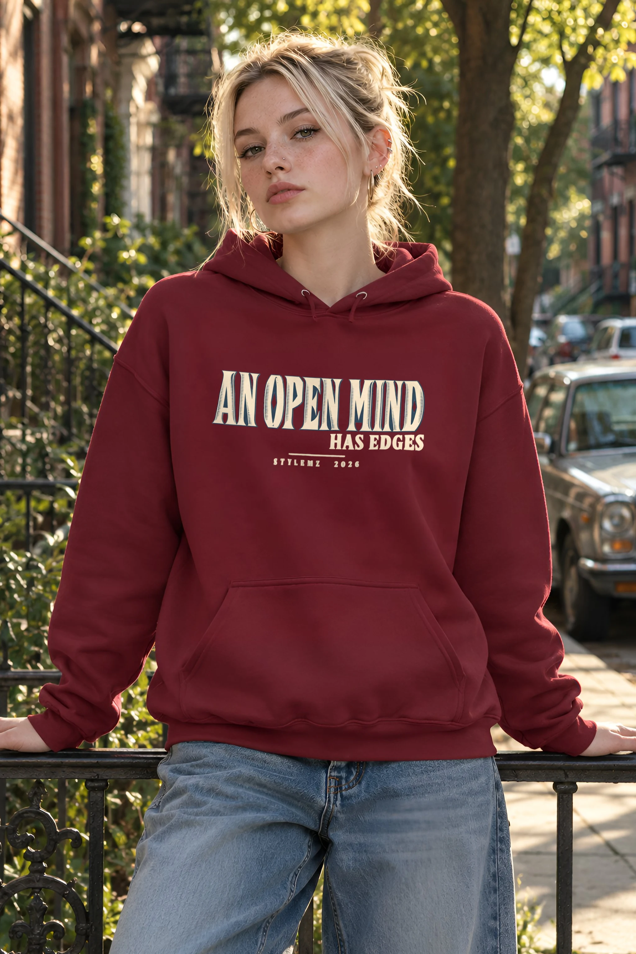 "An Open Mind Has Edges" Heavy Blend Unisex Pullover Hoodie