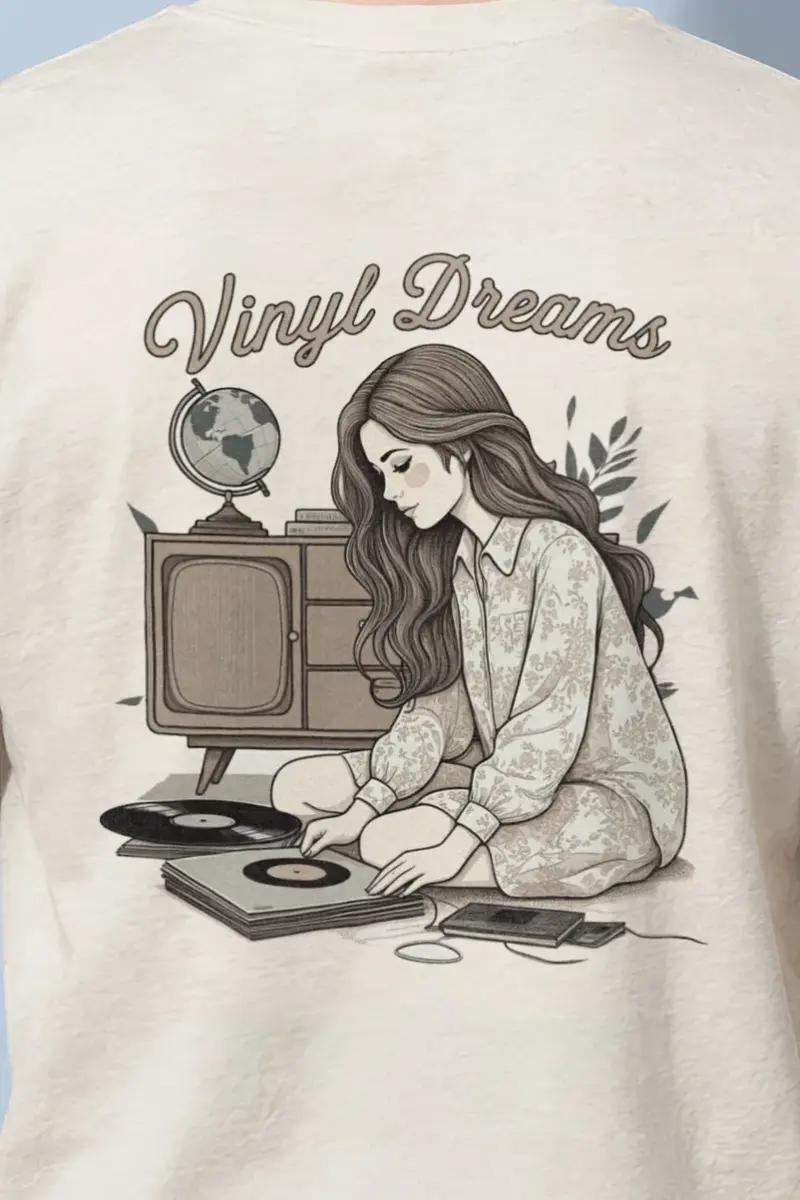 "Analog Arrangement" Heavyweight Unisex Crewneck T-shirt