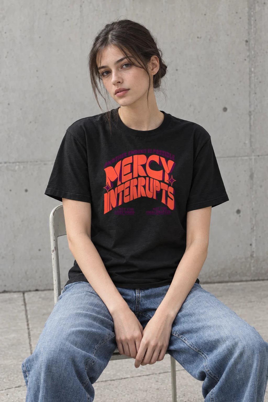 "Another Ending Is Possible" Heavyweight Unisex Crewneck T-shirt