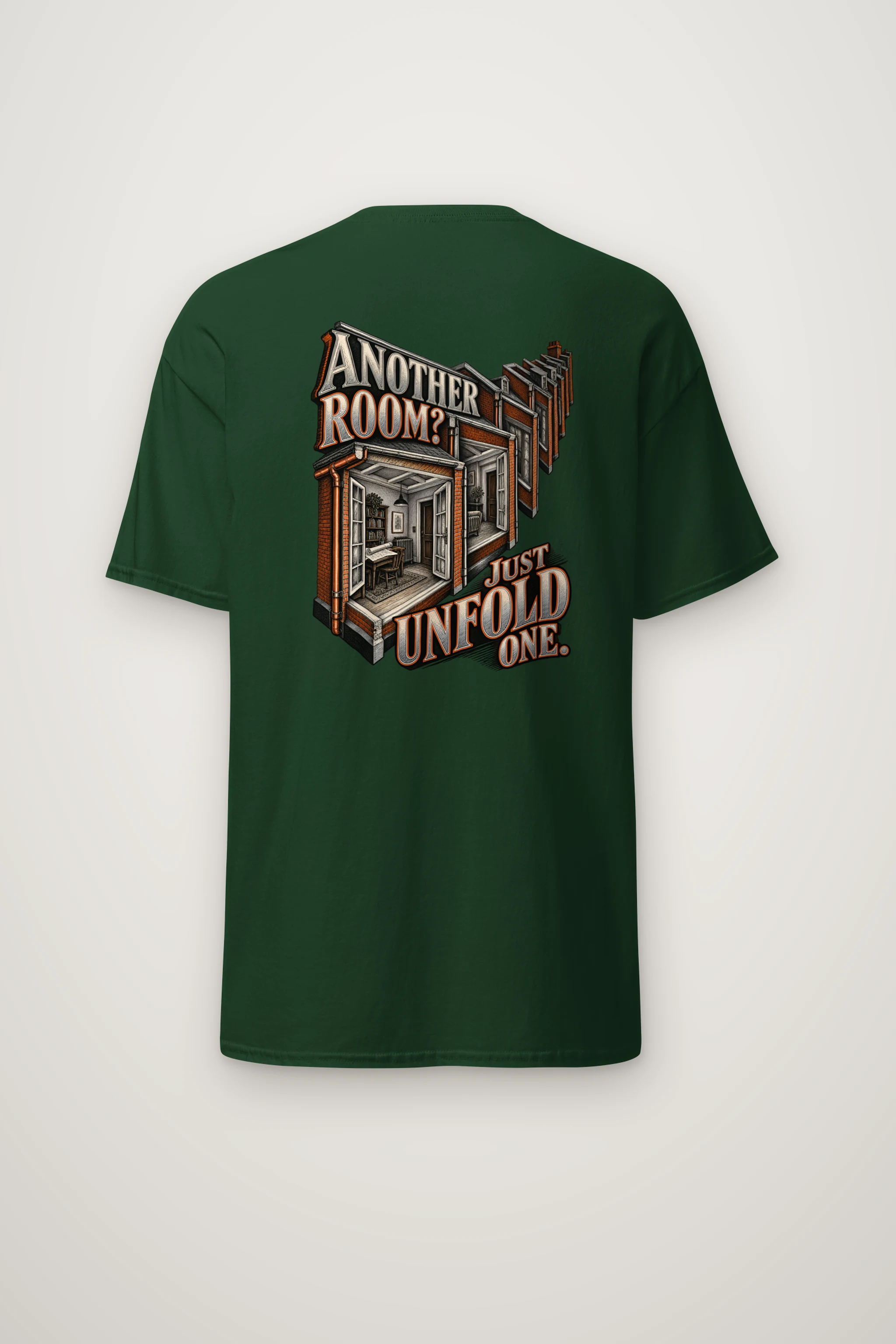"Another Room? Just Unfold One" Heavyweight Unisex Crewneck T-shirt