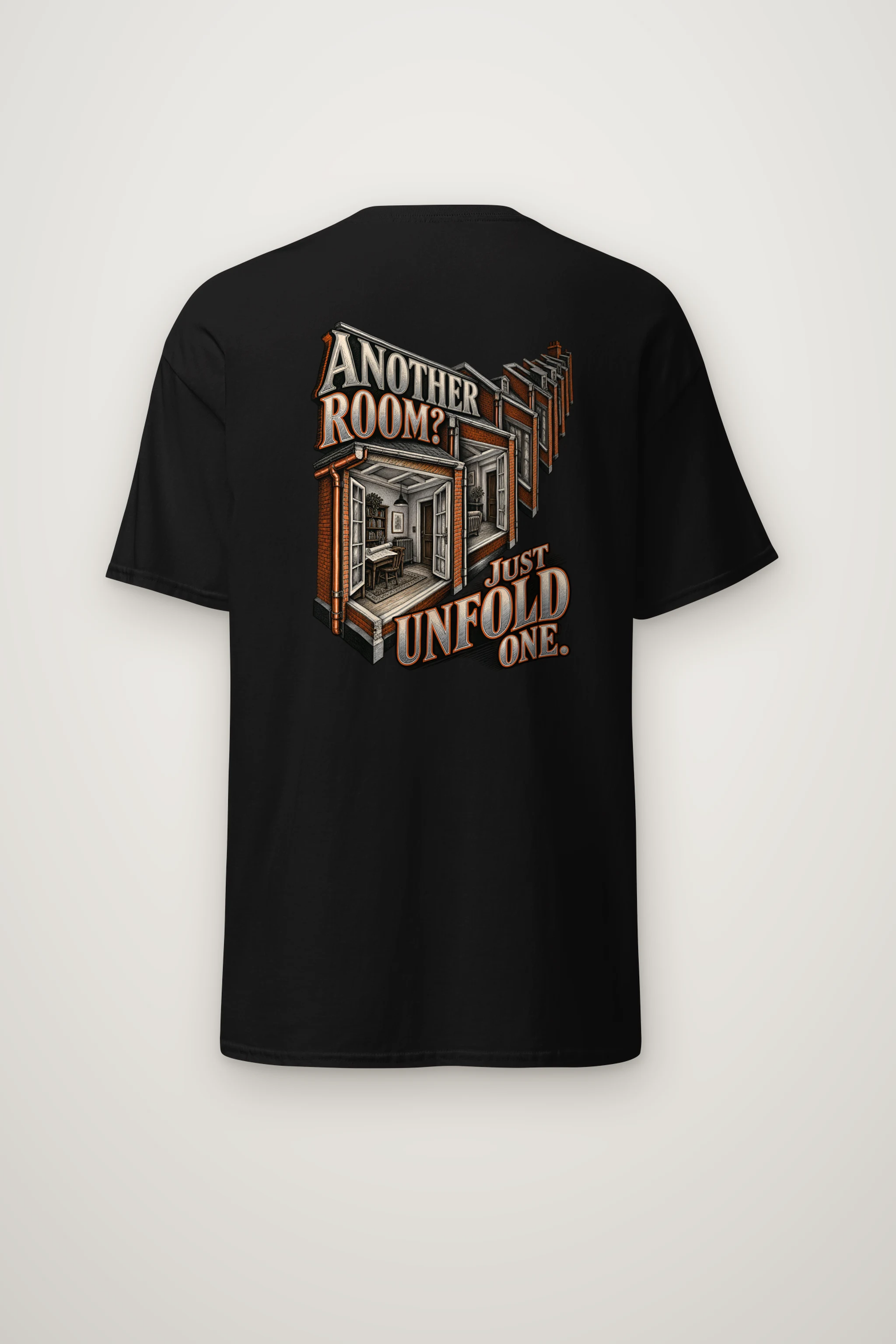 "Another Room? Just Unfold One" Heavyweight Unisex Crewneck T-shirt