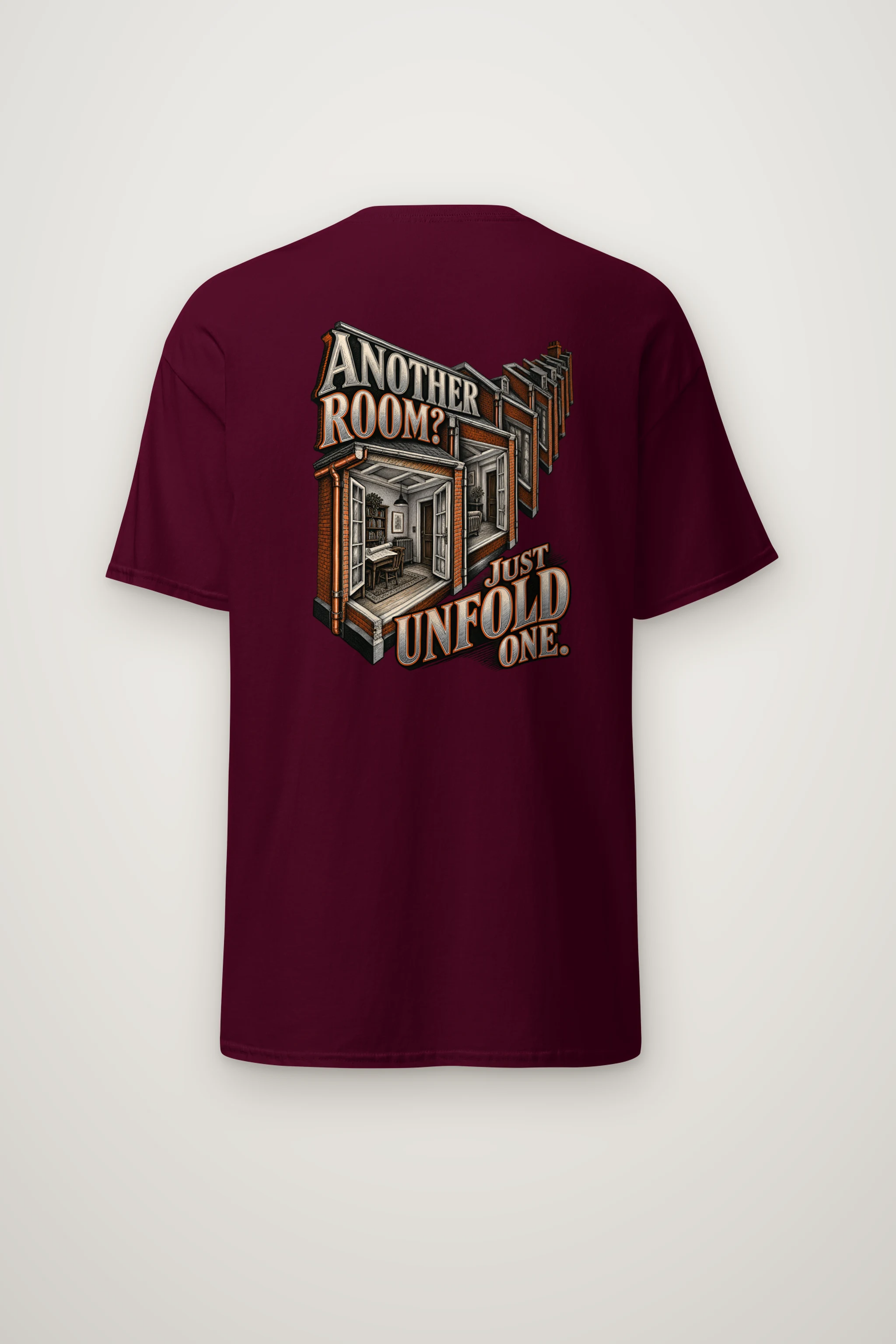 "Another Room? Just Unfold One" Heavyweight Unisex Crewneck T-shirt