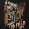 "Another Room? Just Unfold One" Men's Oversized Heavyweight Crewneck T-Shirt