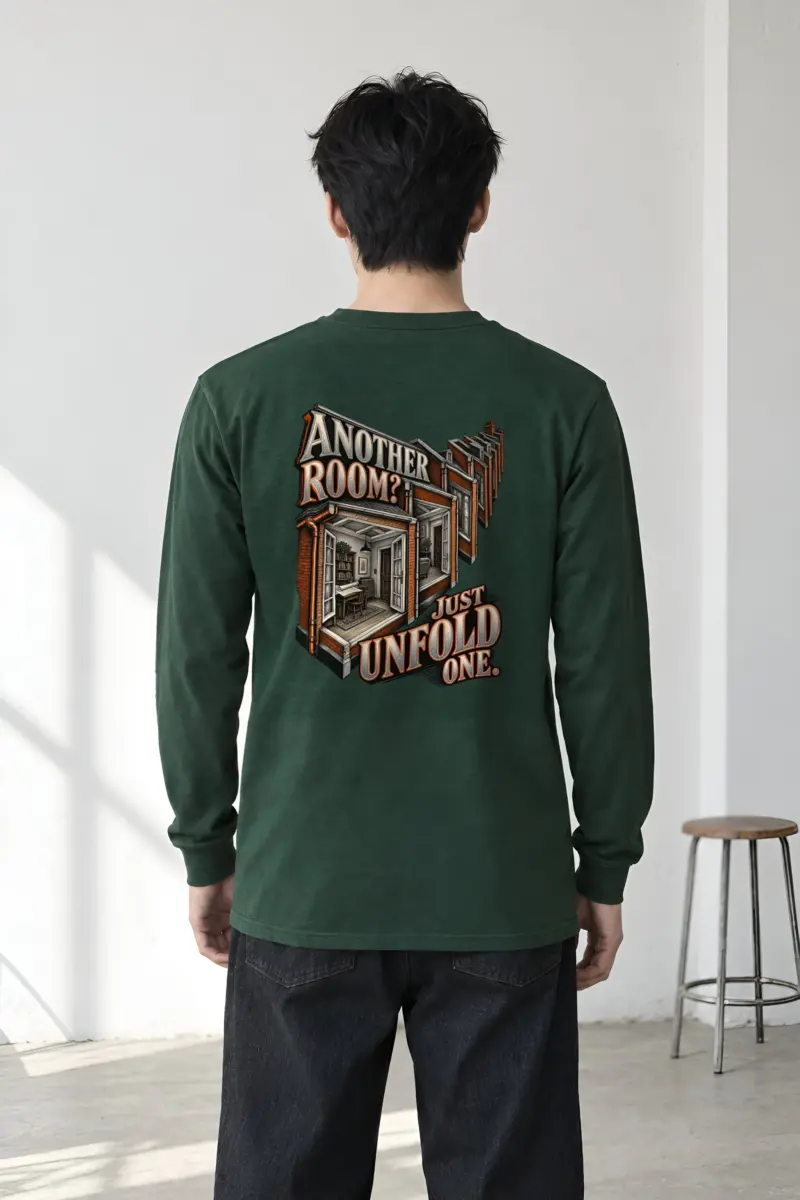 “Another Room? Just Unfold One” Unisex Longsleeve T-shirt
