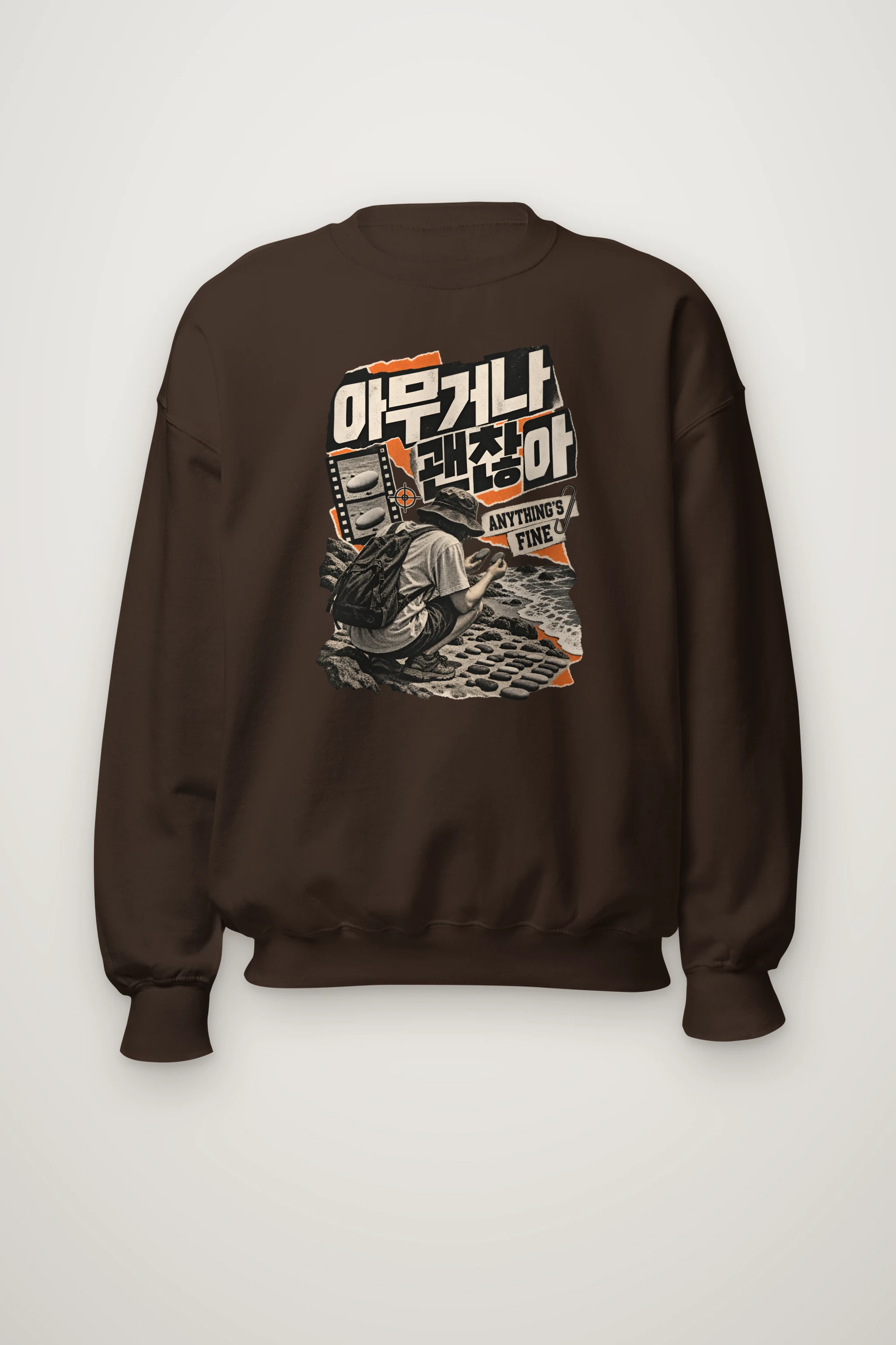 "Anything's Fine" Heavy Blend Unisex Crewneck Sweatshirt