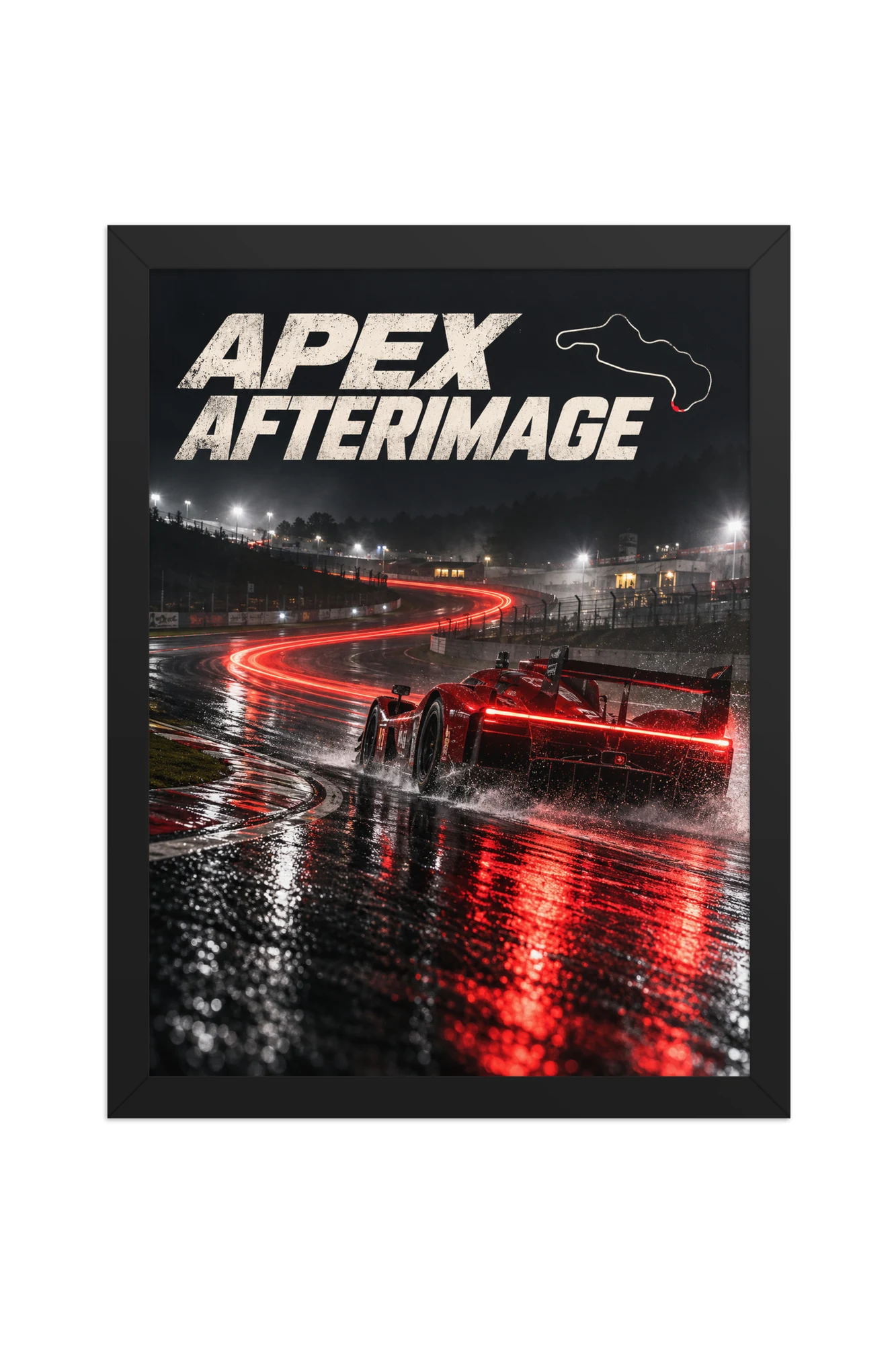 "Apex Afterimage" Premium Wooden Framed Poster