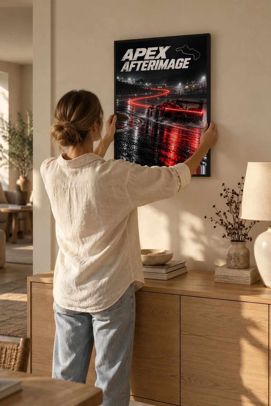 "Apex Afterimage" Premium Wooden Framed Poster