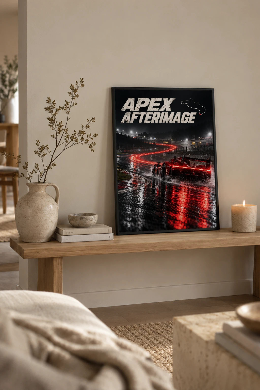 "Apex Afterimage" Premium Wooden Framed Poster