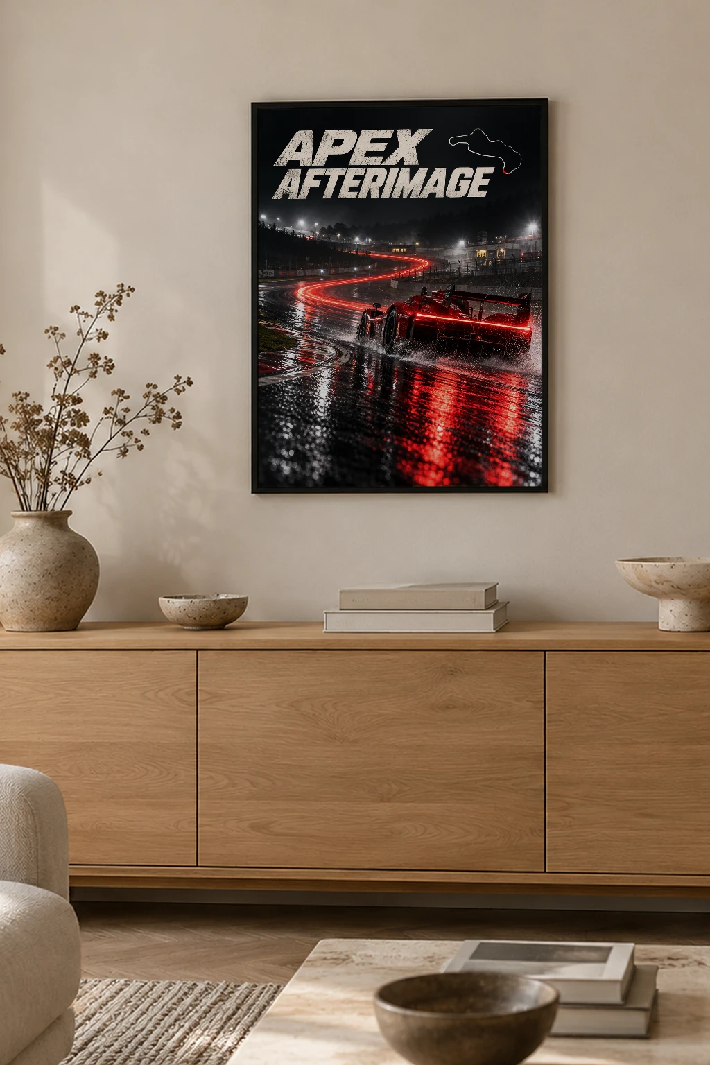 "Apex Afterimage" Premium Wooden Framed Poster