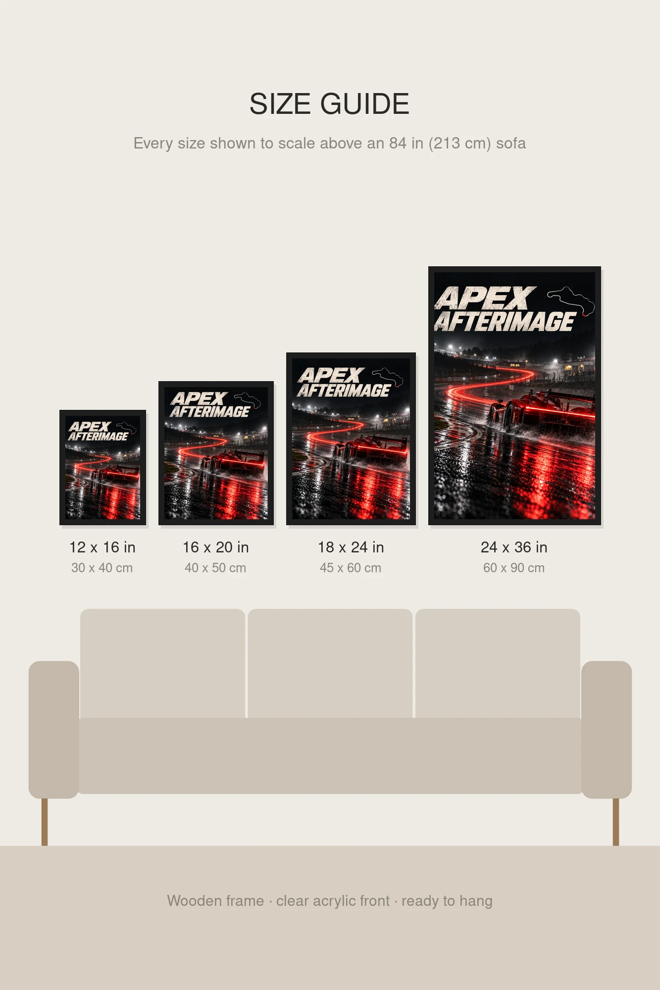 "Apex Afterimage" Premium Wooden Framed Poster
