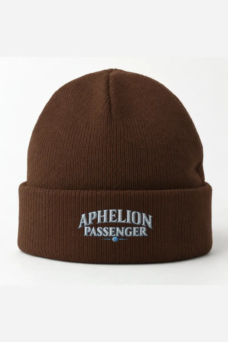"Aphelion Passenger" Cuffed Beanie · Embroidered