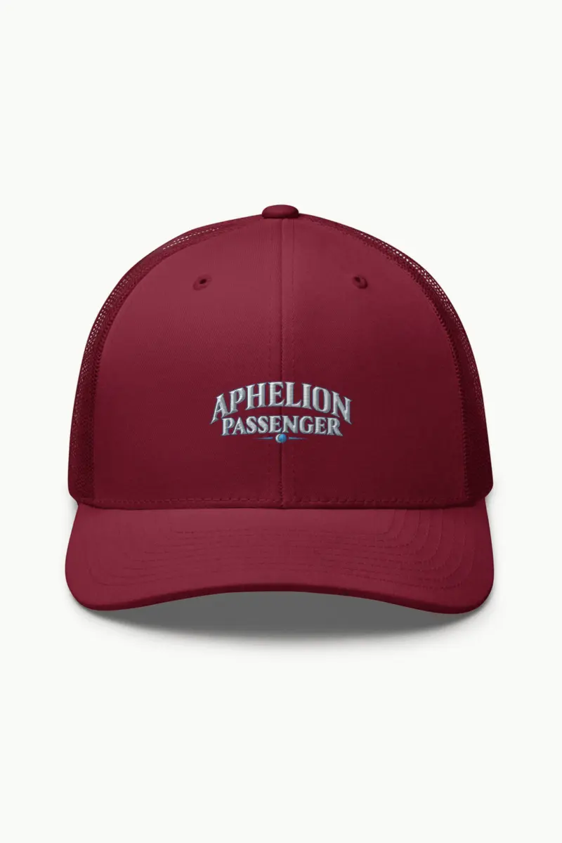 "Aphelion Passenger" Retro Trucker Cap · Embroidered