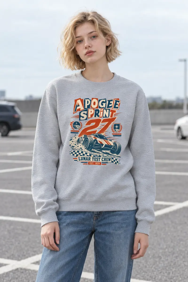 "Apogee Sprint 27 Lunar Crew" Heavy Blend Unisex Crewneck Sweatshirt