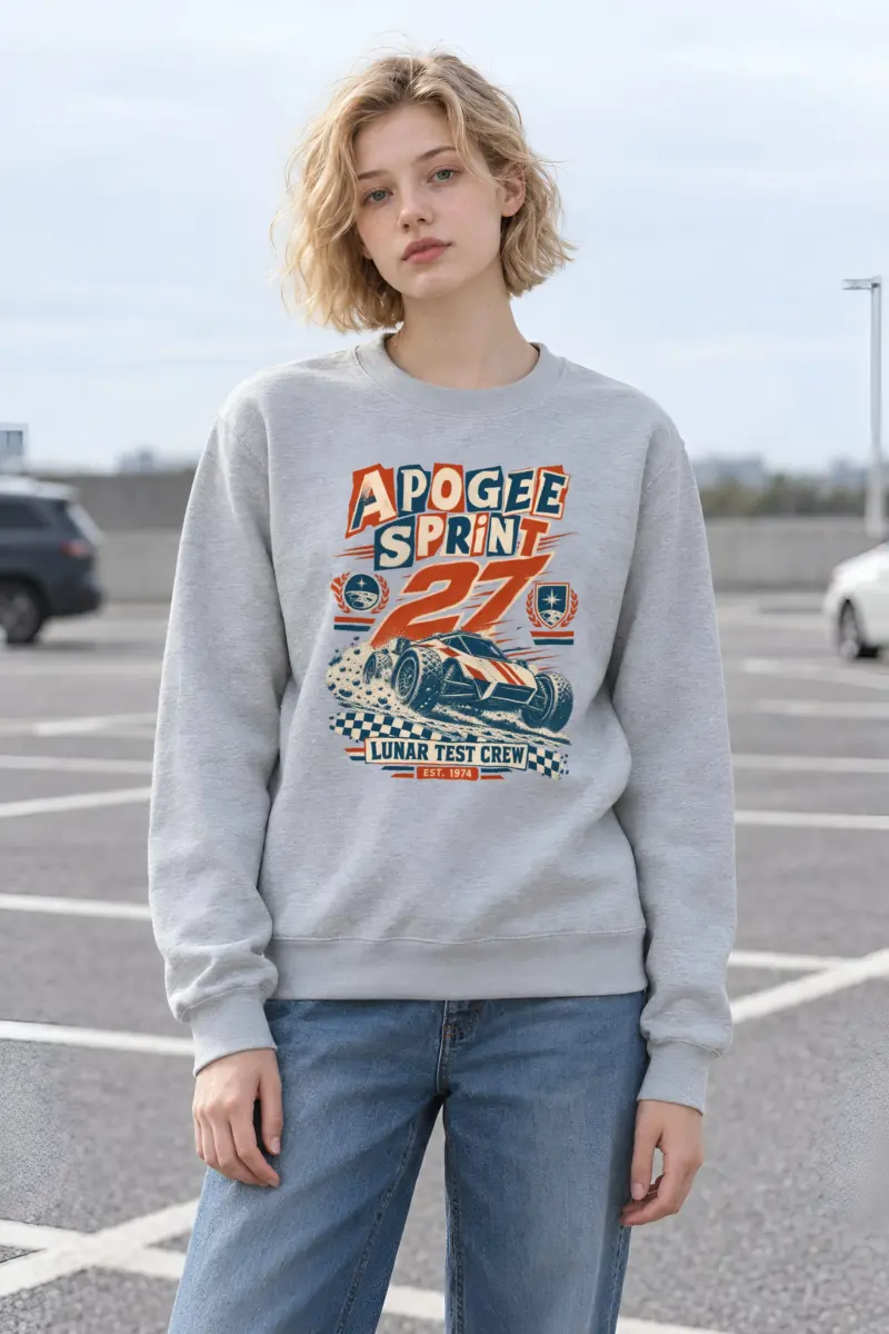 "Apogee Sprint 27 Lunar Crew" Heavy Blend Unisex Crewneck Sweatshirt