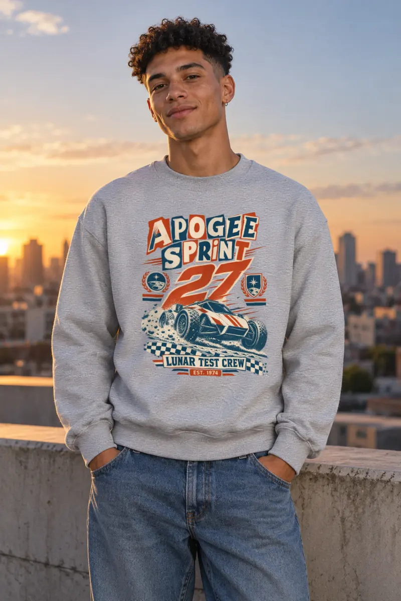 "Apogee Sprint 27 Lunar Crew" Heavy Blend Unisex Crewneck Sweatshirt