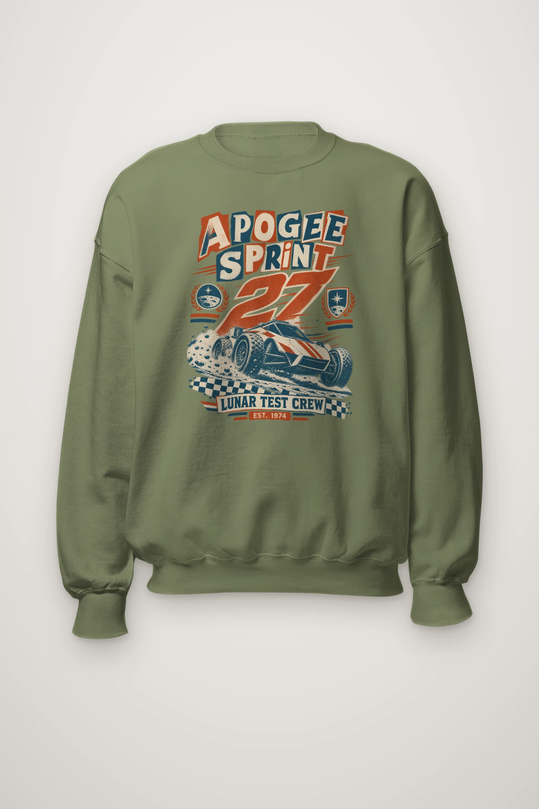 "Apogee Sprint 27 Lunar Crew" Heavy Blend Unisex Crewneck Sweatshirt