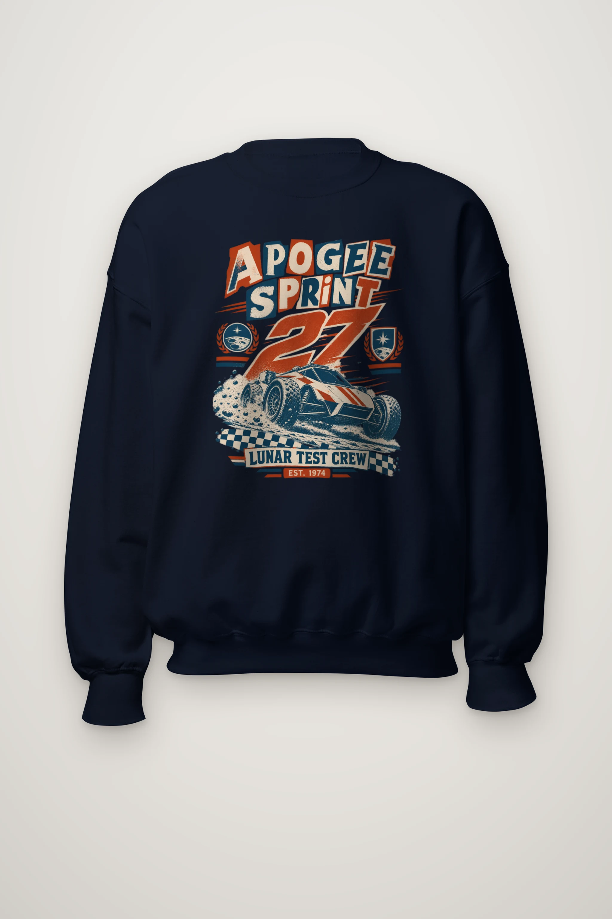 "Apogee Sprint 27 Lunar Crew" Heavy Blend Unisex Crewneck Sweatshirt