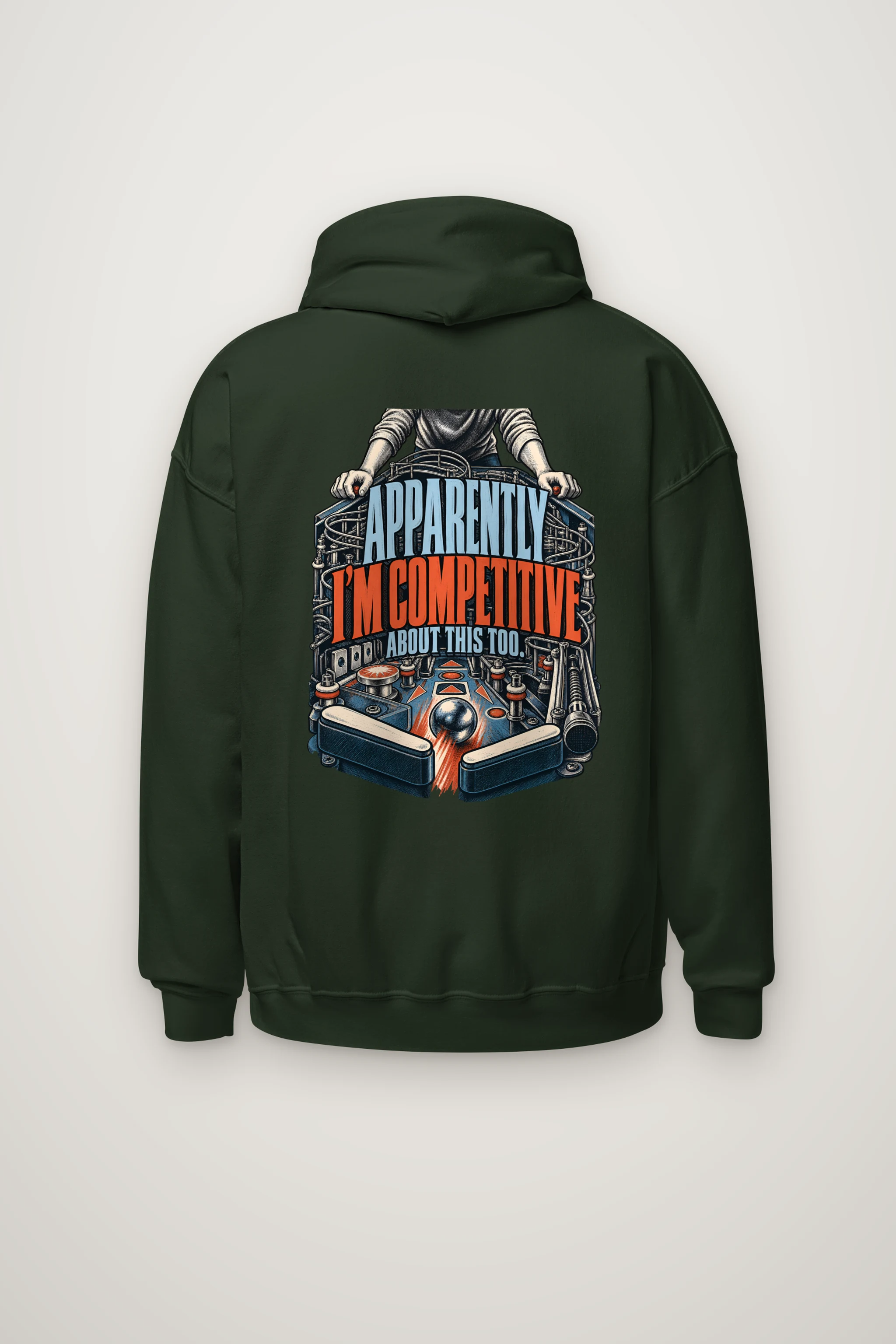 "Apparently I'm Competitive About This Too" Heavy Blend Unisex Pullover Hoodie