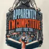 "Apparently I'm Competitive About This Too" Men's Oversized Heavyweight Crewneck T-Shirt