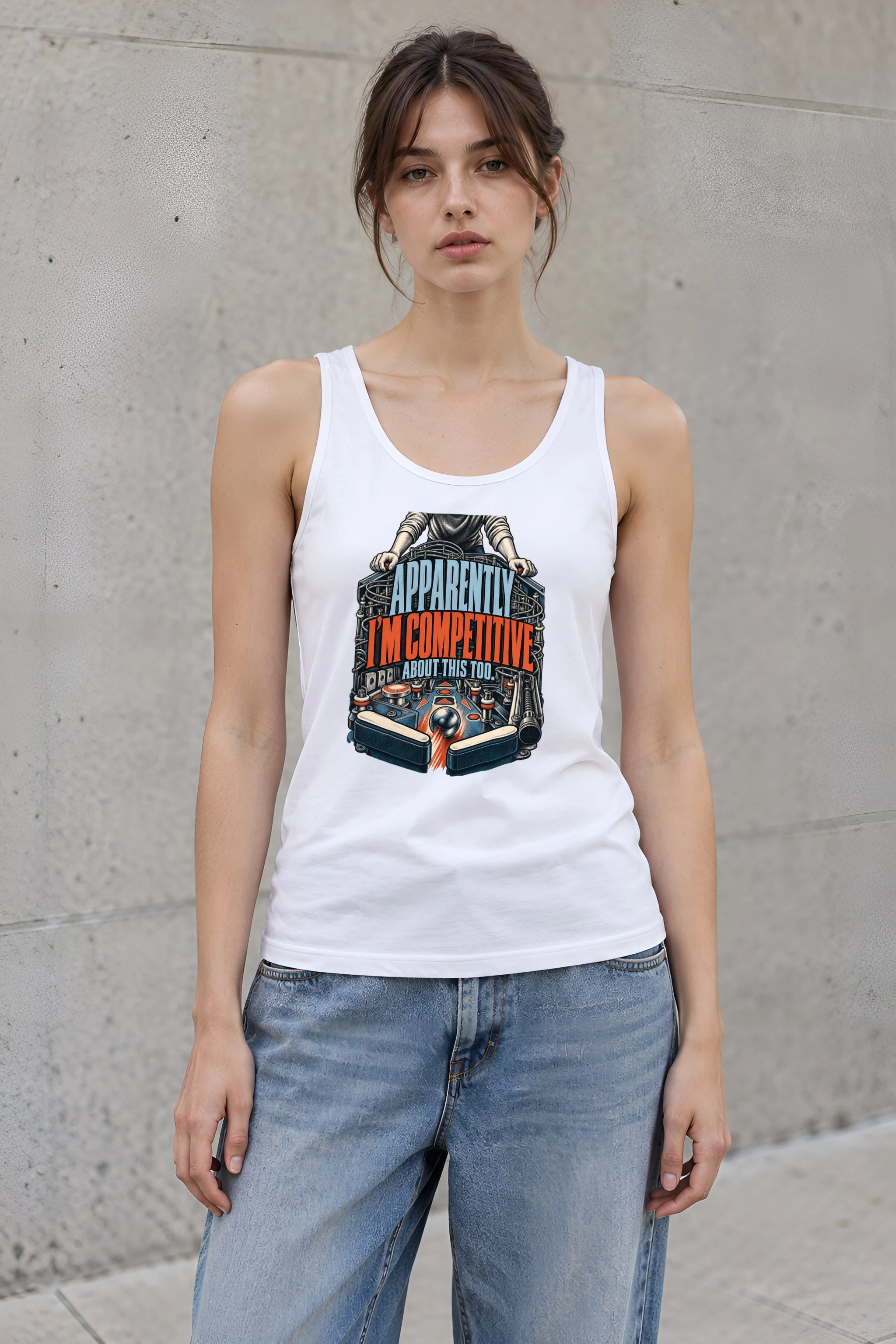 "Apparently I'm Competitive About This Too" Unisex Jersey Tank