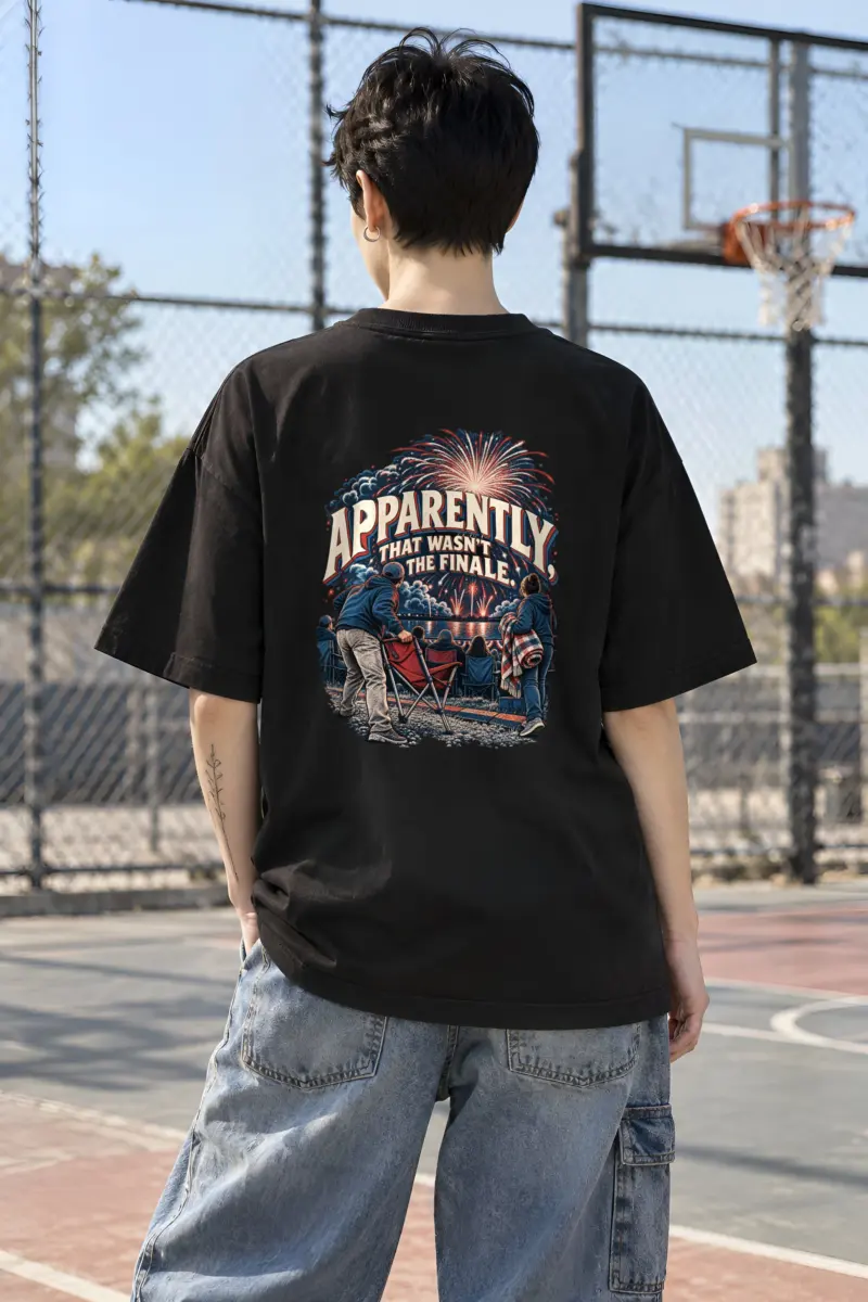 "Apparently, That Wasn't the Finale" Unisex Oversized Heavyweight Crewneck T-Shirt