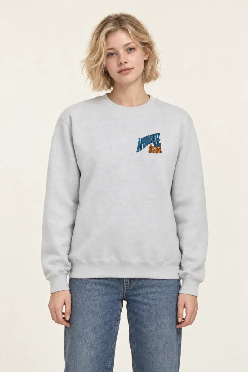 "Apparently, We're Building a Sun" Heavy Blend Unisex Crewneck Sweatshirt